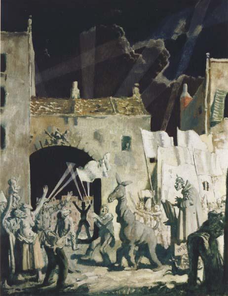 Sir William Orpen The Official Entry of the Kaiser oil painting image